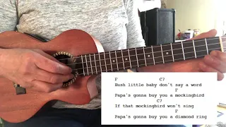 Hush LIttle Baby Fingerpicking Ukulele