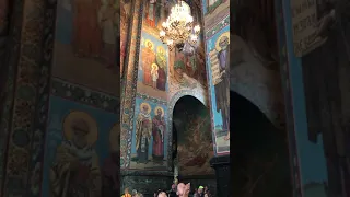 Inside the Church of the Savior on Spilled Blood in St. Petersburg