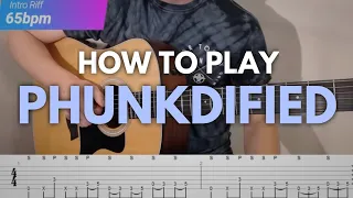 Phunkdified Guitar Lesson | Justin King | Tutorial + TAB