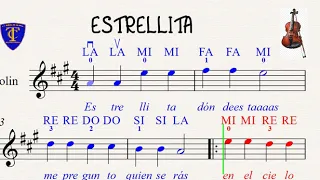 Estrellita donde estas - violín