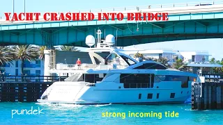 Yacht Crashed Into Bridge