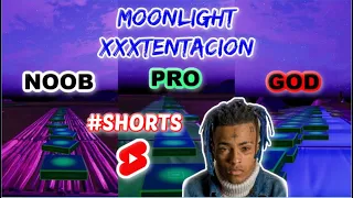 XXXTENTACION - MOONLIGHT - Noob vs Pro vs God (Fortnite Music Blocks) #shorts