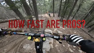Can I Keep Up With Pro Racers? DH Laps on Santa Cruz V10.8 / Feb 18, 2024