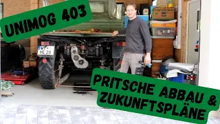 Unimog 403 Pritsche abbau und neue Pläne | Restauration & Technik