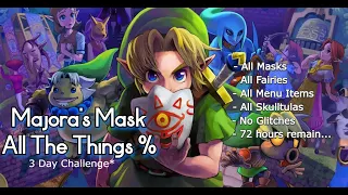 Majora's Mask | All The Things % | 3 Day Challenge