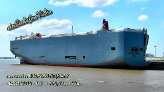 car carrier EURASIAN HIGHWAY 7JkY IMO 9604938 Emden cargo seaship merchant vessel Autotransporter