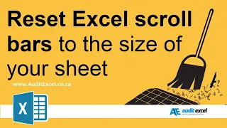 Resize Excel scroll bar to smaller sized spreadsheet