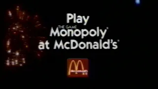 1988 McDonald's "The game Monopoly is back!" TV Commercial