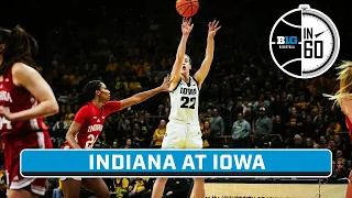 Indiana at Iowa | Jan  14, 2023 | B1G Basketball in 60