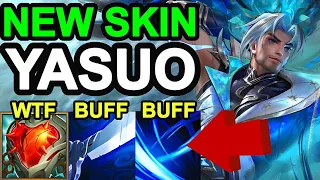 Wild Rift China Yasuo Mid - New Skin ＝ Buff ?? New Heartsteel Tank Yasuo Build Runes - Prestige Skin