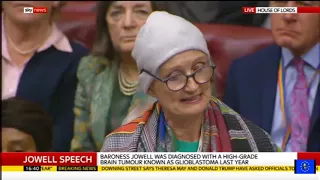 Tessa Jowell's moving speech to the Lords on brain cancer treatments