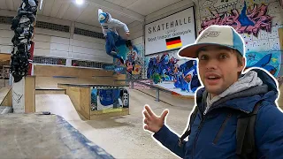 The Best Indoor Skatepark In Germany?! Skatehalle Wiesbaden!