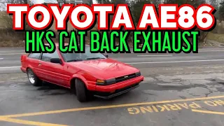 1985 Toyota Corolla AE86 TWIN CAM 16 Valve EXHAUST w/ HKS CAT BACK!