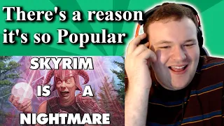 Skyrim Is An Absolute Nightmare - This Is Why | @UpIsNotJump Reaction