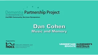 Dan Cohen: Music and Memory