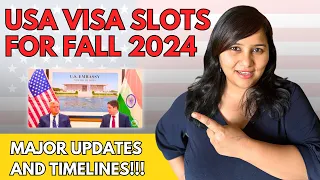 ‼️USA Visa Slots for Fall 2024 | Latest updates, timelines, how to fix portal errors | F1, J1🇺🇸⚠️