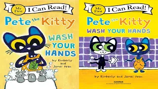 Pete the Kitty - Wash your hands - Kids read aloud storybook