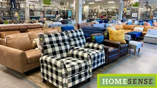 HOME SENSE SOFAS COUCHES ARMCHAIRS COFFEE TABLES FURNITURE SHOP WITH ME SHOPPING STORE WALK THROUGH