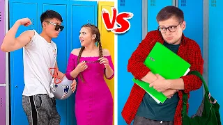 Jock vs Nerd Pranks! / College Prank Wars!