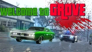 Великий автоугон на Samp-RP - Копы зажали нас на Grove Street.