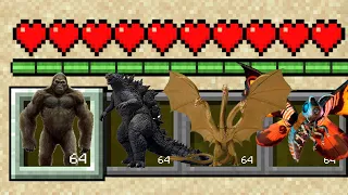 MINECRAFT PE: PROHIBIDO GODZILLA X KONG en Minecraft ⚠️😱 !! (Increible)