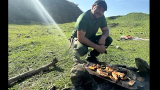 “Most delicious case of chicken is between the stones”#cooking#food#kamp#picnic#shortsvideo