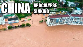 Apocalypse in China, Severe Flooding in China & China Sinking! 440,000 evacuate
