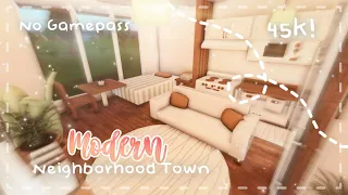 Roblox Bloxburg - No Gamepass Modern Neighborhood Town ( Interior ) - Minami Oroi