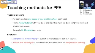 Year 12 Oxford PPE Webinar: "The 3-in-1 Application"