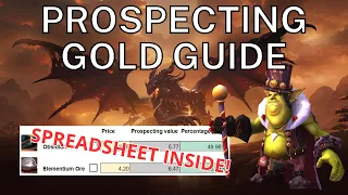 Making gold with prospecting in Cataclysm (Grab my spreadsheet to ensure you are profiting!)