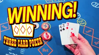 Winning on Three Card Poker