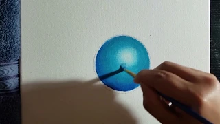 Como difuminar pintura acrílica ( tecnica de pincel seco)