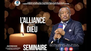 ALLIANCE AVEC DIEU |première partie 1| Archevêque Sa Grâce évêque Matebwe Lambalamba