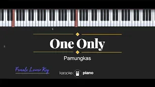 One Only (FEMALE LOWER KEY) Pamungkas (KARAOKE PIANO)