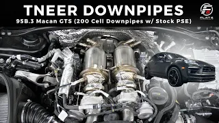 Tneer 200 Cell Downpipes w/ Stock PSE (95B.3 Macan GTS)