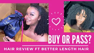 Better Length Hair Extensions Clip Ins Review and Tutorial Afro Kinky Curly 3c-4a Hair