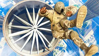 GTA 5 Funny/Crazy Ragdolls Episode 5 (Army Franklin)