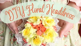 A Round Floral Lolita Headdress Tutorial | The quickest fancy DIY headpiece you could possibly make