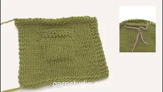 How to knit a pocket on the inside