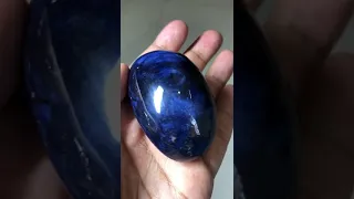 Sri lanka Gems Blue Sapphire (polished stone) subscribe and share