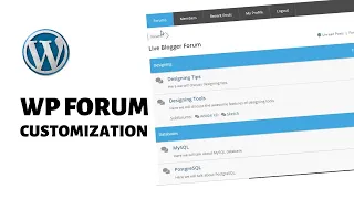 wpForo (WordPress Forum Plugin) - Customization Options
