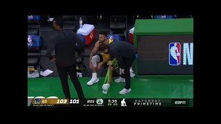 Juan Toscano-Anderson With A Crazy Collision Into The Scorers Table