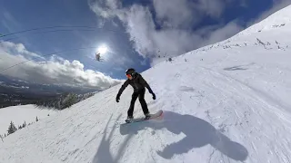 Riding the glades and the cliff at Big White - Insta360 One R