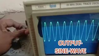 Experiment demonstration -phase shift oscillator using op-amp -IC741