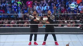 Celebracion The Usos Campeones Indiscutibles en Parejas - WWE Smackdown 27/05/2022 (En Español)