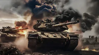 THE WORLD IS SHOCKED! Russian T-90SM Tank Troops Bombarded by Ukrainian Leopard Tanks! at the border