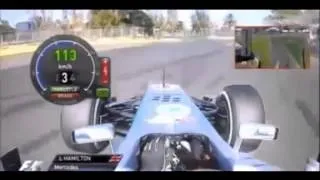 [HD] F1 Australien GP 2013 - Lewis Hamilton onboard