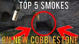 CS:GO - Top 5 smokes on NEW COBBLESTONE