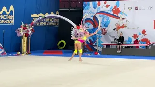 Alisa Stamat Hoop Podium Training Russian Junior Championships 2024