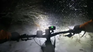 Snowy Night Ride /MTB Northumberland